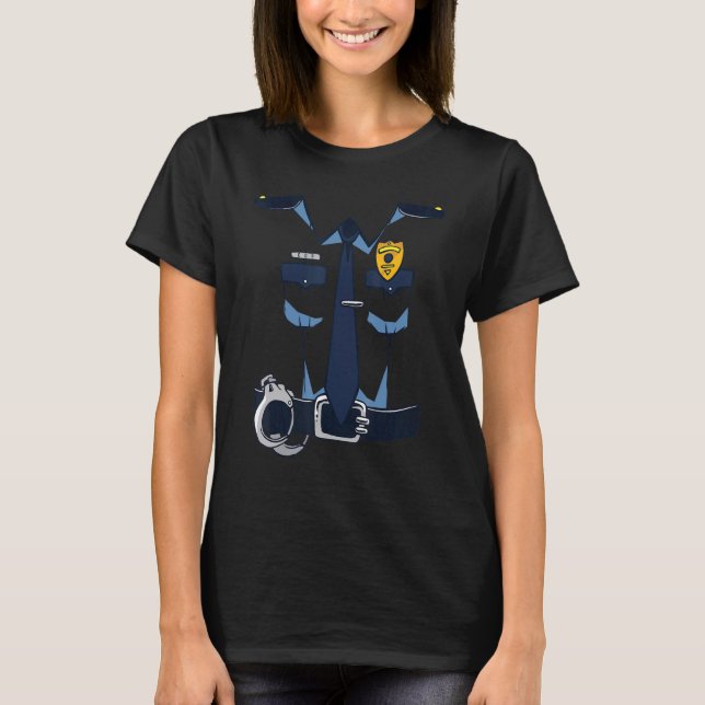 Camiseta Esta É A Minha Roupa De Polícia (Frente)