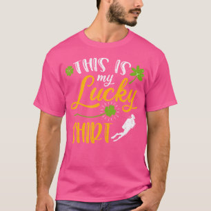 Camiseta Esta É A Minha Sorte De Scuba A Mergulhar O Shamro