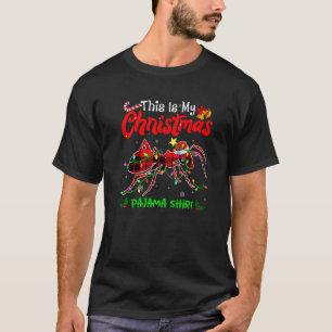 Camiseta Esta É A Minha Xadrez De Natal Ant Pajama Buffalo
