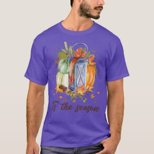 Camiseta Esta é a temporada Autumn Pumpkins Cute Fall Folha