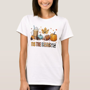 Camiseta Esta é a temporada Herbstzeit mit Football und Kaf
