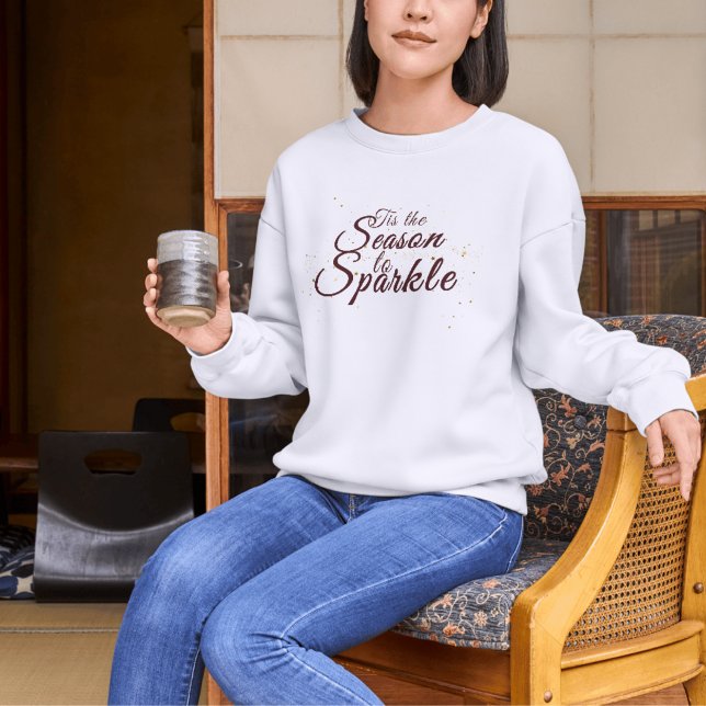 Camiseta Esta é a temporada para Sparkle, elegância de Nata (Criador carregado)