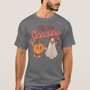 Camiseta Esta é a temporada Pumpkin Boo 60s 70s Hippie Hall