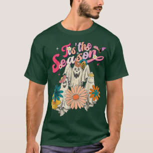 Camiseta Esta é a temporada Pumpkin Boo 60s 70s Hippie Hall
