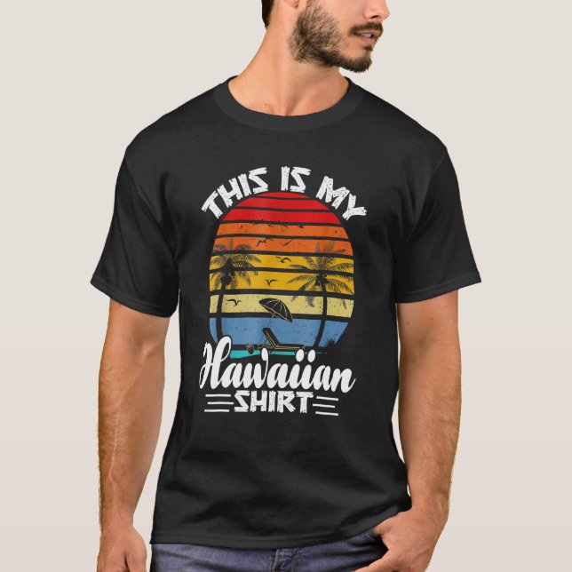 Camiseta Esta É Minha Aloha Havaiana Havaiana Para Mulheres (Frente)