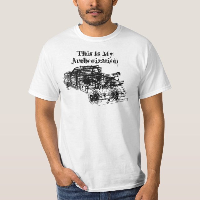 Camiseta Esta é minha autorização (Frente)
