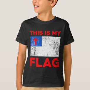 Camiseta Esta É Minha Bandeira - Cruz de Jesus Cristão Prem