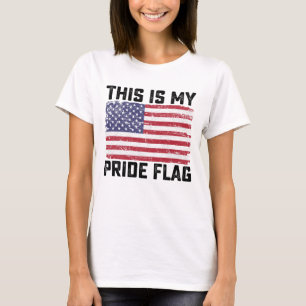 Camiseta Esta É Minha Bandeira De Orgulho EUA