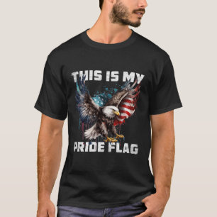 Camiseta Esta É Minha Bandeira De Orgulho Usa Americana No