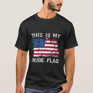 Camiseta Esta É Minha Bandeira De Orgulho Usa Americana No 