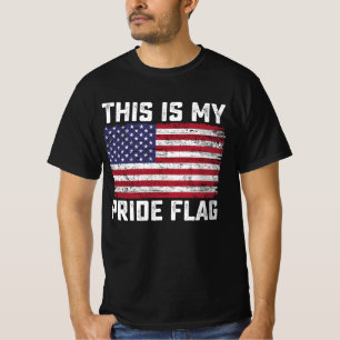 Camiseta Esta é Minha Bandeira do Orgulho EUA