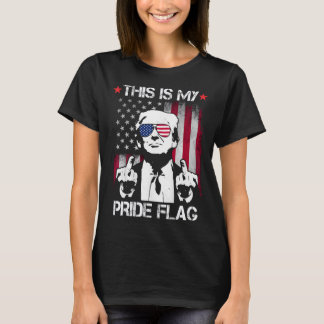 Camiseta Esta é minha bandeira do orgulho EUA Americana 4 d
