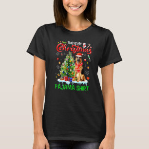 Camiseta Esta é Minha Camisola de Natal Pastor Alemão Papai