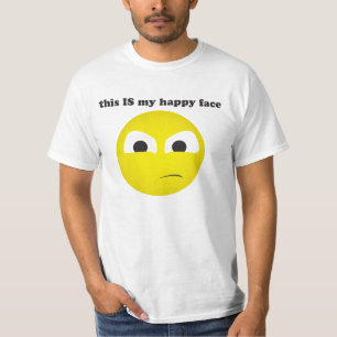 Camiseta Esta é minha cara feliz