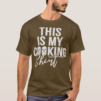 Camiseta Esta É Minha Cookingpopular citação engraçado