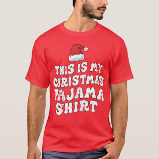 Camiseta Esta É Minha Família De Natal Feliz Pajama