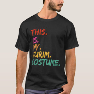 Camiseta Esta é minha fantasia de Purim engraçada