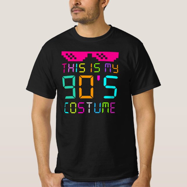 Camiseta Esta é minha fantasia dos anos 90 - Vibe Retro Par (Frente)