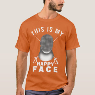 Camiseta Esta É Minha Feliz Face Espadachim Luta De Espadas