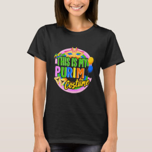 Camiseta Esta É Minha Festa de Purim Disfarce de Lots Judai
