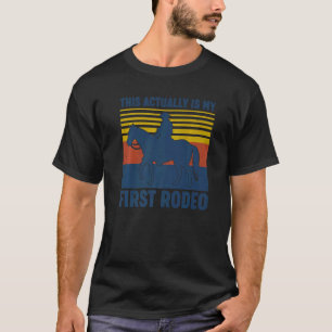 Camiseta Esta É Minha Primeira Vintage Horseback De Rodeo
