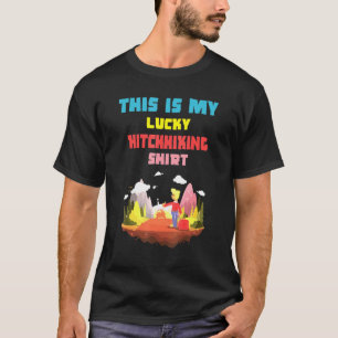 Camiseta Esta É Minha Sorte De Design De Carona.
