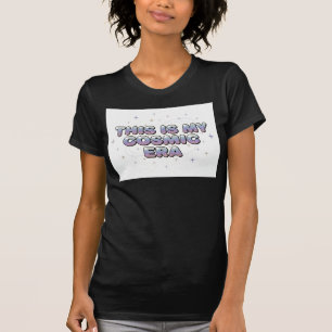 Camiseta Esta É Minha Tipografia Glitter da Era Cósmica