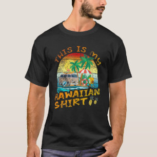Camiseta Esta É Minha Viagem De Praia Havaiana Aloha Garoto