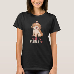 Camiseta Esta É Uma Piada de Shih Tzu Adulto Humor Cão