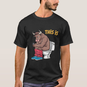 Camiseta Esta É Uma Touro Engraçada Touro, Touro E Vacas Hu