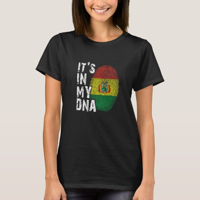 Camiseta Está em Meu Dna Bolivia, a América do Sul (Frente)