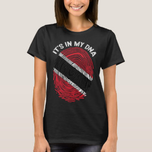 Camiseta Está em Meu Dna Trinidad e Tobago Bandeira Orgulho