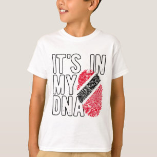 Camiseta Está em Meu Dna Trinidad e Togo Sinalizador Orgulh