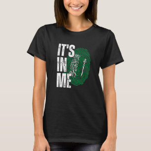 Camiseta Está Em Mim Assinatura da Bandeira da Arábia Saudi