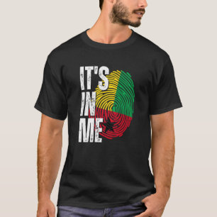 Camiseta Está em mim, guineense com a impressão digital da