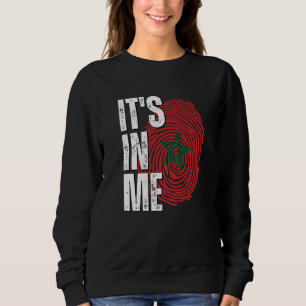 Camiseta Está Em Mim Marrocos Bandeira Impressão Digital Pa