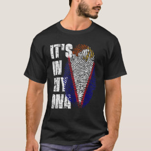 Camiseta Está em Samoan, Bandeira da Samoa Americana do Dn