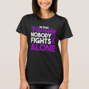 Camiseta Esta Família Ninguém Luta Sozinho Conscientização