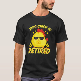 Camiseta Esta Franga Está Aposentada Fazendeiro de Galinha 