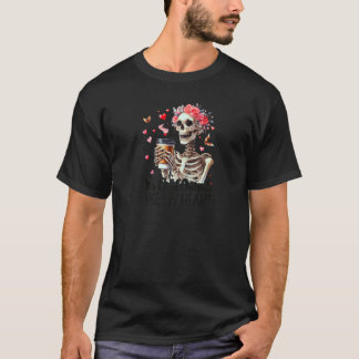Camiseta Está frio lá fora como o meu esqueleto cardíaco Ra