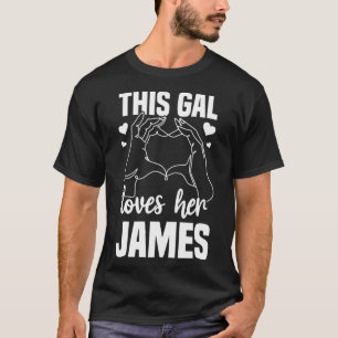 Camiseta Esta Gal ama seu James Clothing para Mulheres Vale