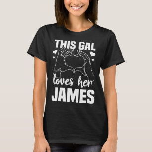 Camiseta Esta Gal ama seu James Clothing para Mulheres Vale