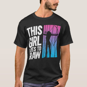 Camiseta Esta Garota Adora Arquivar Arcos De Desenhar