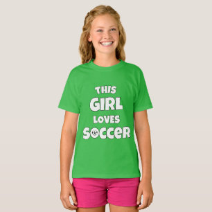 Camiseta Esta garota adora futebol