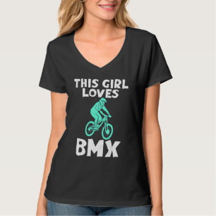 Camiseta Esta garota ama ciclista de BMX