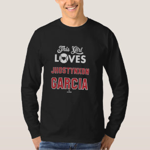 Camiseta Esta Garota Ama Jhostynxon Garcia Boston Beisebol 