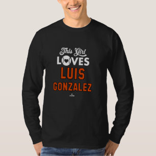 Camiseta Esta Garota Ama Luis Gonzalez Beisebol Baltimore M