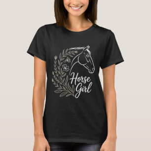 Camiseta Esta Garota Ama Rodeio Cavalgada de Cavalo Bronco