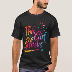 Camiseta Esta Garota brilha por 80 e 90 crianças, mulheres,