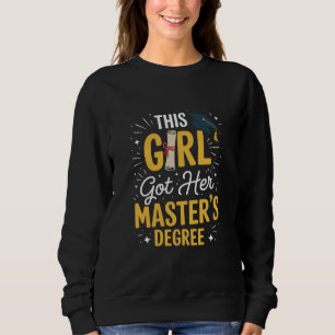 Camiseta Esta Garota Conquistou Seu Diploma de Mestrado Gra